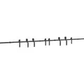 Produktbild: vidaXL Schiebetürbeschlag-Set 400 cm Stahl Schwarz 3295796