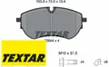 Produktbild: TEXTAR 2264401 Bremsbelagsatz für Scheibenbremse Bremsbelagsatz für VW