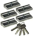 Produktbild: ChiliTec Schließzylinder Schließzylinder-Set 5x 60mm