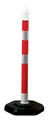 Produktbild: Temka Kettenpfosten rot / weiß 1000 mm Ø 63 mm - 12403 ZR