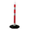 Produktbild: Temka 12403 ZR Pfosten mit Reflektierende Streifen, Rot/Weiß