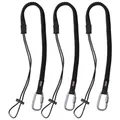 Produktbild: PRETEX Spanngurt Werkzeugseil mit Karabinerhaken - 3er Set - Bis 20 kg - Schlüsselband (1-St)