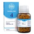 Produktbild: DHU Schüßler-Salz Nr. 4 Kalium chloratum D6 – Das Mineralsalz der Schleimhäute – das Original – umweltfreundlich im Arzneiglas, 420 St. Tabletten