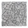 Produktbild: DIVERO 11 Fliesenmatten Mosaikfliese Marmor Naturstein anthrazit grau 30 x 30 cm