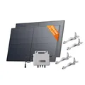 Produktbild: ECOFLOW STREAM Balkonkraftwerk, 800 W Mikro-Wechselrichter, 2 × 520 W PV Solarpanels mit 2*Flachdach Halterung