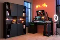 Produktbild: Parisot Gamingtisch Gaming in Schwarz (Komplett Set, 3-St., Komplett Set), LED Beleuchtung, Aufhängung für Kopfhörer