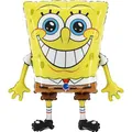 Produktbild: Grabo SpongeBob Ballon. Ballon für Kinderfeste in Form von SpongeBob, aus Folie mit Röhrchen zum Aufblasen. Bunte Ballons, hergestellt in Italien, 44x47 cm