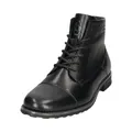 Produktbild: bugatti man Herren Schnürstiefeletten, Männer Lace-up Boots,Men's,Men,uebergangsschuhe,uebergangsstiefel,Stiefel,Bootee,schwarz (1000),40 EU/EU UK