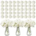 Produktbild: VEVOR Künstliche Blumen, 305 Stück wei_e künstliche Hortensien aus Seide, wei_e Kunstblumen mit Stielen für DIY Hochzeitssträu_e, Tischdekoration