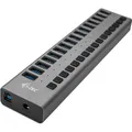 Produktbild: i-tec USB 3.0 Charging HUB 16 Port Power Adapter Notebook PC Netzanschluss grau