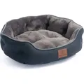 Produktbild: Tierbett Orthopädisches Premium Hundebett, Katzenbett, flauschig weich für Katzen oder kleine Hunde, 2 Teilig mit Wendekissen 51x48x15 cm - Grau