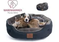 Produktbild: Warenhammer Tierbett Orthopädisches Premium Hundebett, Katzenbett, flauschig weich, für Katzen oder kleine Hunde, 2 Teilig mit Wendekissen / kühlende Sommer oder wärmende Winterseite