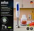 Produktbild: Braun Stabmixer-Set MultiQuick 3 Edelstahl Zerkleinerer Schneebesen MQ30202MWH