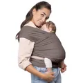 Produktbild: Boba Babytragetuch ab Geburt bis 15 kg - Kuschelweiches & Stützendes Baumwollfrottee, Tragetuch Baby Neugeboren bis Kleinkind, Einfach zu Binden (Grau)