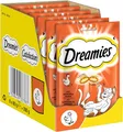 Produktbild: Dreamies Klassiker Katzensnacks mit Huhn – Traumhaft knusprige Taschen mit zarter Füllung – 6 x 60g (6er Pack)