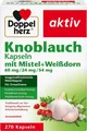 Produktbild: Doppelherz Knoblauch Kapseln mit Mistel + Weißdorn 270 Kapseln Vorratspackung