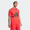 Produktbild: adidas Sportswear T-Shirt M BL SJ T klassische Silhouette, mit Rundhalsausschnitt rot M (48/50)
