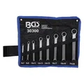 Produktbild: BGS Doppel-Ringschlüssel-Satz extra flach SW 6 - 22 mm 8-tlg. (10 mm, 11 mm, 12 mm, 13 mm, 14 mm, 15 mm, 16 mm, 17 mm, 18 mm, 19 mm, 20 mm, 21 mm, 22 mm, 6 mm, 7 mm, 8 mm, 9 mm) (30300)