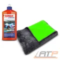 Produktbild: SONAX 500ml XTREME CERAMIC ACTIVE SHAMPOO + 700GMS DUO MIKROFASERTUCH 60x80cm