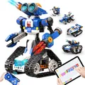 Produktbild: Apitor Robot J Programmierbarer Roboter für Kinder, 6-in-1 Kreativer Roboter Bausatz, App-Ferngesteuerter Kinder Spielzeug, pädagogisches Programmiergeschenk für Jungen ab 7-12 Jahren (480 Stück)