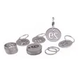 Produktbild: 23 mm Edelstahl-Nummernschilder 30 Stück Schlüsselanhänger mit Ringen für Zah...