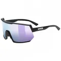 Produktbild: Uvex Sportstyle 235 Sport / Freizeit Brille matt schwarz/mirror lila Unisex
