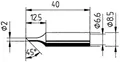 Produktbild: Ersa 0832FDLF Lötspitze angeschrägt Spitzen-Größe 2mm Inhalt 1St.