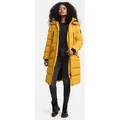 Produktbild: Marikoo Schneejacke Marikoo Schneesternchen Damen Winter Steppjacke B890 langer Parka mit abnehmbarer Kapuze gelb M (38)