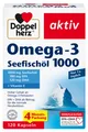 Produktbild: Doppelherz Omega-3 Seefischöl 1000 - EPA & DHA als Beitrag für die normale Herzfunktion - 120 Kapseln