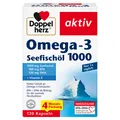 Produktbild: Queisser Pharma GmbH & Co. KG DOPPELHERZ Omega-3 Seefischöl 1000 Kapseln 164,9 g 16588544