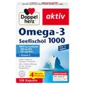 Produktbild: Doppelherz Omega-3 Seefischöl 1000 - EPA & DHA als Beitrag für die normale Herzfunktion - 120 Kapseln