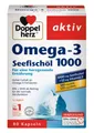 Produktbild: ✅ Doppelherz Omega-3 Seefischöl 1000 + Vitamin E Herz-Kreislauf 80 Kapseln ✅
