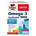 Produktbild: 2x DOPPELHERZ Omega-3 Seefischöl 1000 Kapseln 120 ST