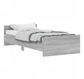 Produktbild: vidaXL Bettgestell, Bettrahmen Grau Sonoma 90x200 cm Holzwerkstoff