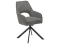 Produktbild: SetOne by Musterring Armlehnstuhl, Anthrazit, Schwarz, Metall, Textil, Drehkreuz, Stativgestell, 58x89x62 cm, Stoffauswahl, Gestellauswahl, Sitzfläche 180° drehbar, Esszimmer, Stühle, Esszimmerstühle, Armlehnenstühle