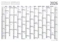 Produktbild: 2026 ADINA Plakatkalender Wandkalender A1 84x60cm Lieferung: gefaltet