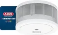 Produktbild: ABUS Mini-Rauchmelder GRWM30600 mit 10-Jahres-Batterie - Q-Label & DIN EN14604 - 85dB Alarm - für Wohnräume, Wohnwagen & Wohnmobil - Weiß