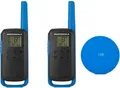 Produktbild: Motorola Solutions Talkabout T62 Tragbar Two-Way Radio PMR 446 MHz 16 Kanäle Schwarz Blau Packung mit 2 2 (188044)