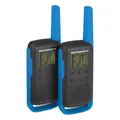 Produktbild: Motorola Solutions – T62 PMR Blau, Walkie Talkie Talkabout, PMR446 Citizens Band Radio, 16 Kanäle und 121 Codes, 8 km Reichweite, Blau, lizenzfreies, LCD-Bildschirm