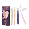 Produktbild: moses. Just one more chapter, Highlighter Set mit 4 radierbaren Textmarkern in Rosa, Mint, Flieder und Apricot, ideal zum Lesen, Markieren & Verschenken