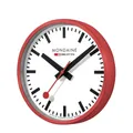 Produktbild: MONDAINE Wanduhr rot/weiß, Durchmesser 25cm, A990.CLOCK.11SBC