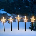 Produktbild: LED Stern Gartenstecker Außen Weihnachts-Deko Garten Weihnachten Acryl-Look