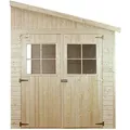 Produktbild: Timbela Holz-Garthenhaus, Beige, Holz, 216x243x297 cm, Aufbewahrung & Schutzhüllen, Geräteschuppen