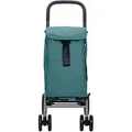 Produktbild: CARLETTEinkaufstrolley Einkaufswagen Klappbar Grocery Trolley Shopping Cart 53 l, Kühltasche 10L, eine Große Kapazität von 25 kg, Für Einkaufen-Dunkelcyan
