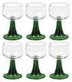 Produktbild: 6 Römer Römergläser Grün Weingläser Wein Gläser Glas 27 cl 0,2 L Geeicht