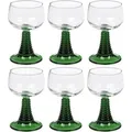 Produktbild: 6 Römer Römergläser Grün Weingläser Wein Gläser Glas 27 cl 0,2 L Geeicht - Grün