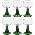Produktbild: 6 Römer Römergläser Grün Weingläser Wein Gläser Glas 27 cl 0,2 L Geeicht