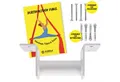 Produktbild: Diabolo Freizeitsport Nestschaukel Vertikaltuch Deckenhalterung schwarz oder weiß, (Aerial Silk Halterung aus Stahl für Luftakrobatik Training, 1-tlg., Aerial Rigging Ceiling Mount Weiß mit Montage Set), Vertikaltuch Deckenaufhängung Weiß für niedrige Decken