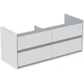 Produktbild: Ideal Standard Connect Air DoppelWaschtischunterschrank E0822KN 120x51,7x44cm, 4 Auszüge, weiß glänzend/hellgrau matt