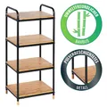 Produktbild: WENKO Bambus Regal LOFT Bad Küche Wohnzimmer Diele Flur WC Ablagen Etagen Design